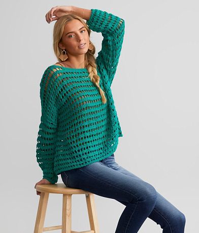 Willow & Root Tape Yarn Sweater front view