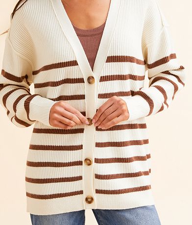 BKE Striped Cardigan Sweater MISC_DETAIL_1