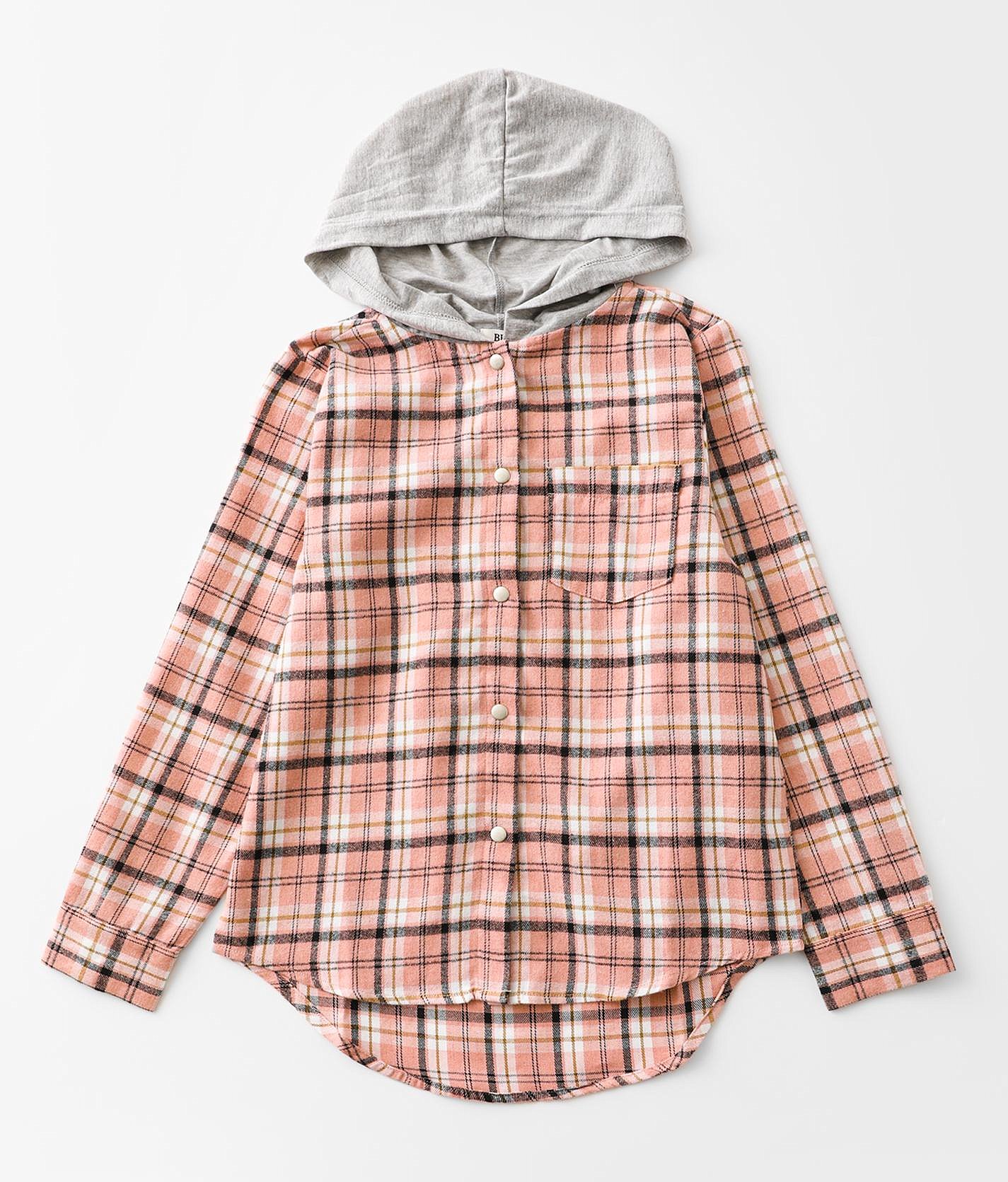 plaid sweatshirt with hood