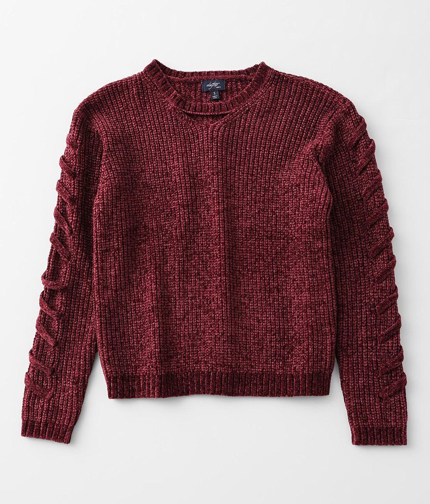 Maroon on sale chenille sweater