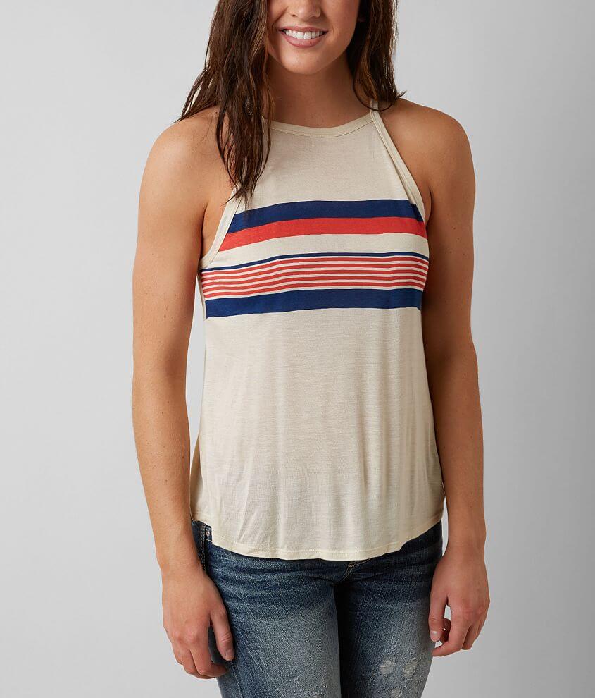 H.I.P. Striped Tank Top front view