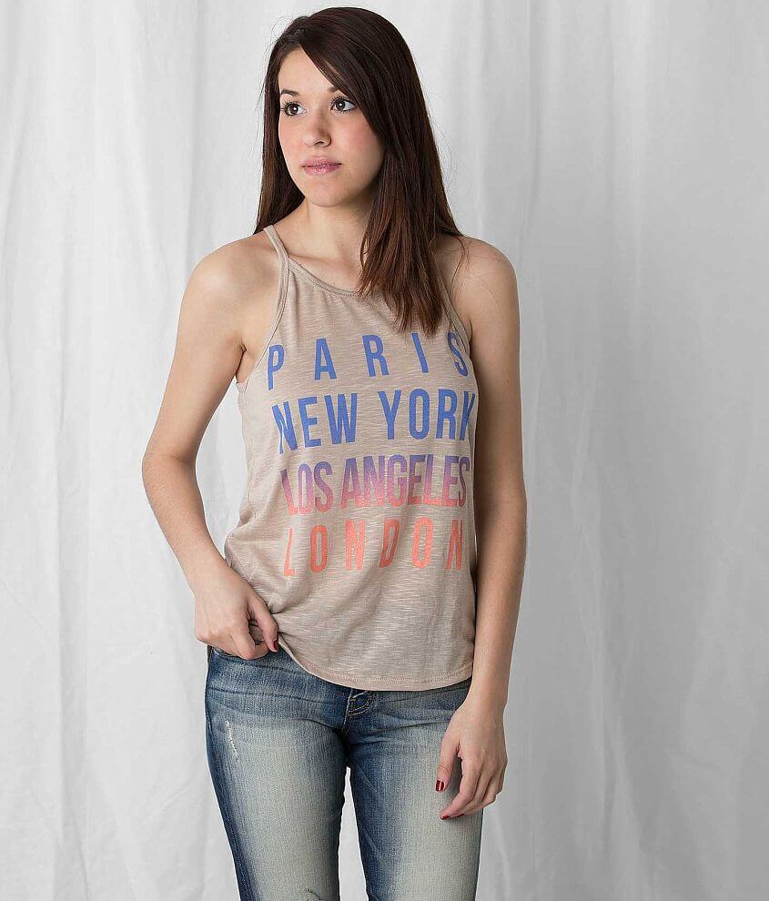 Freshwear Paris New York LA London Tank Top front view