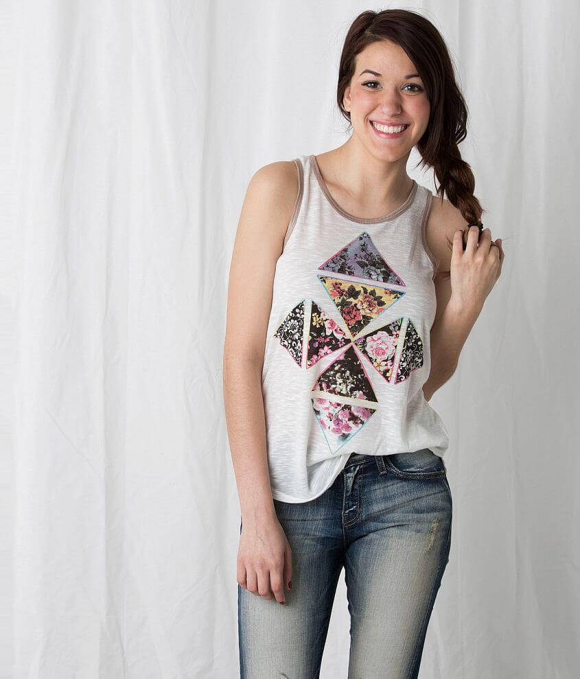 Freshwear Floral Tank Top front view
