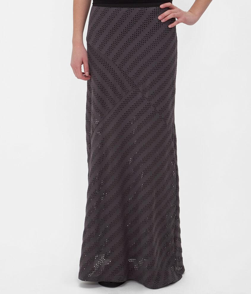 Daytrip Striped Maxi Skirt front view