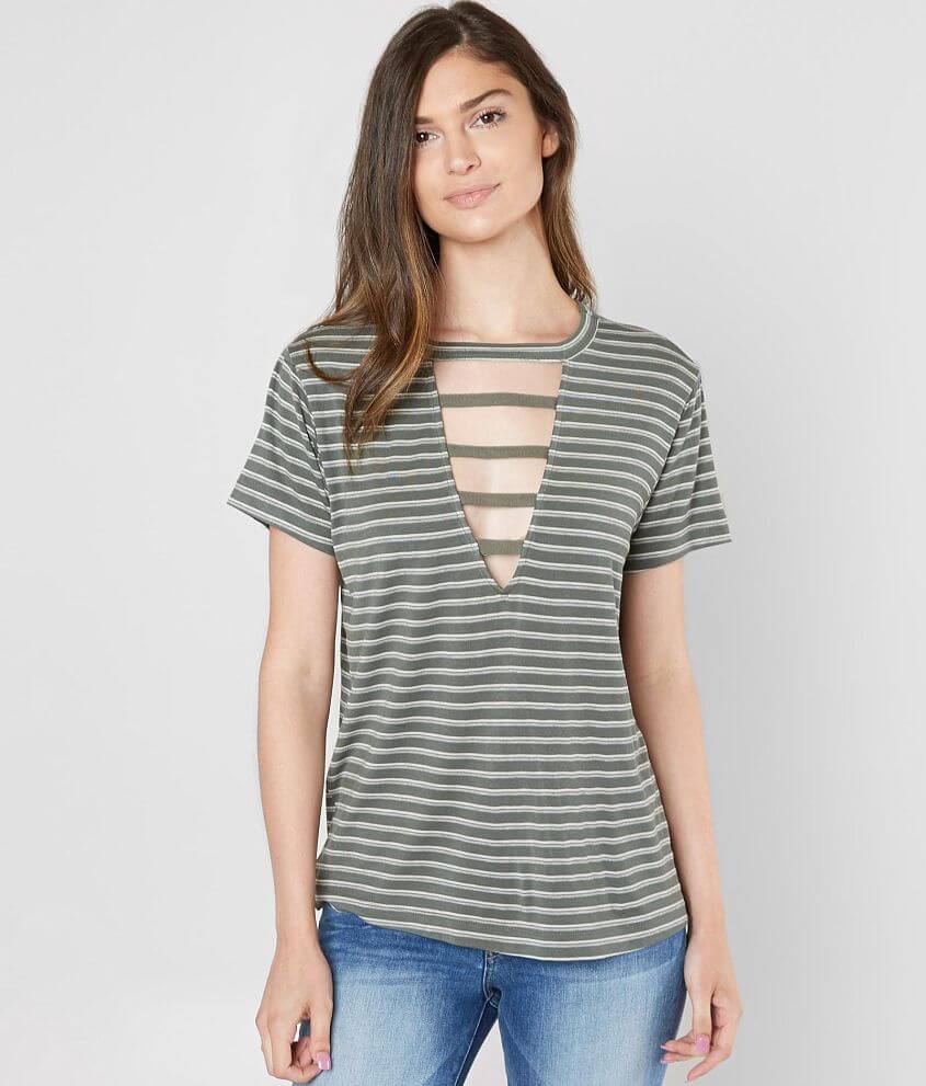 Daytrip Strappy V-Neck T-Shirt front view