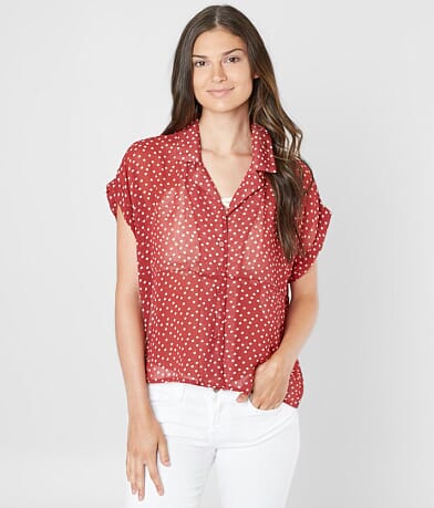 H.I.P. Polka Dot Blouse FULL_RIGHT_SIDE
