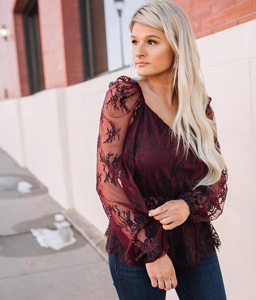 Eyelash Lace Top