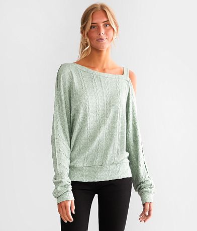 Billabong After Glow Reversible Sweater Women s Sweaters in White Cap Buckle