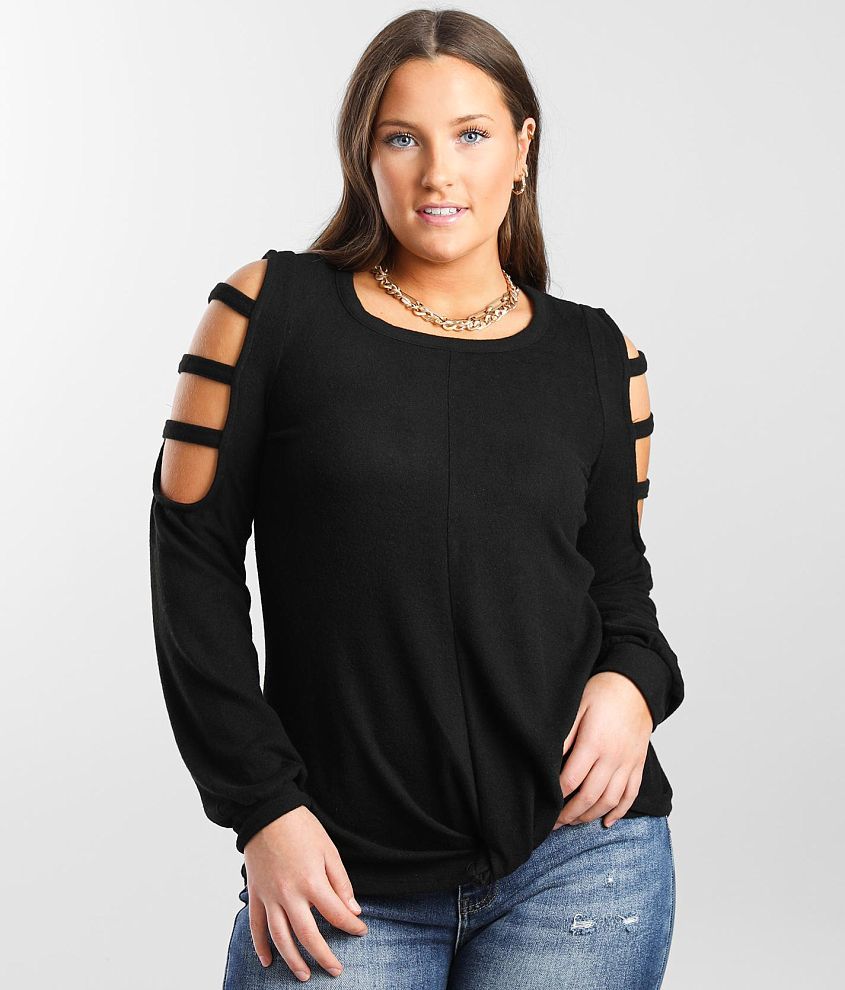 Daytrip Strappy Cold Shoulder Top front view