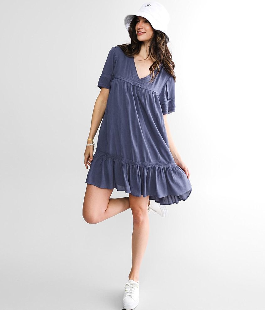 Daytrip Woven Flowy Mini Dress front view