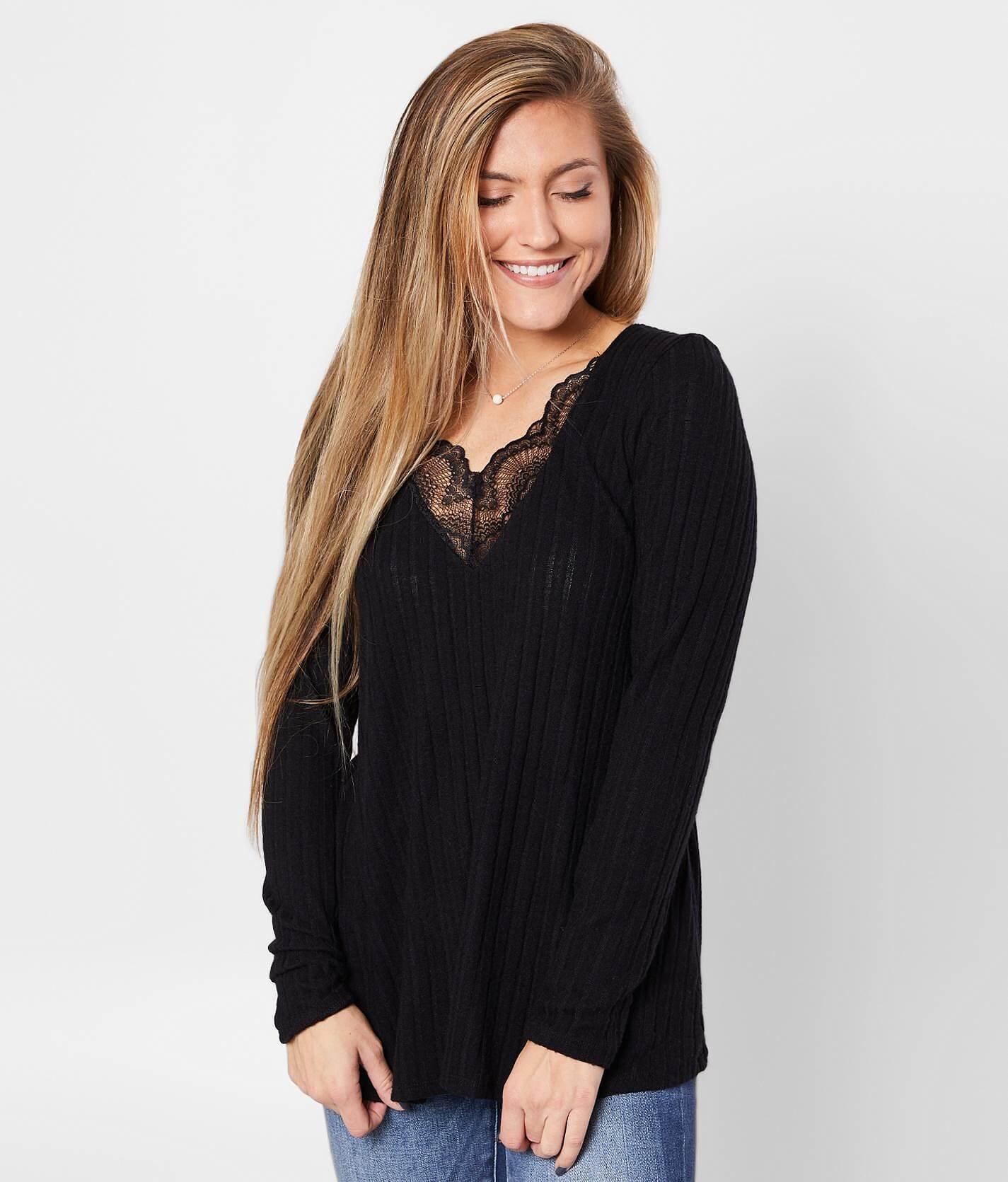 lace trim top