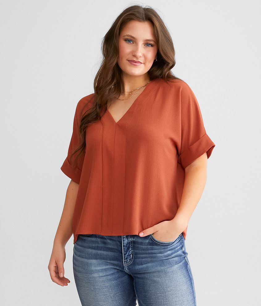 Plus Size Woven Shirts for Women