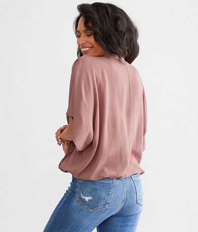 Daytrip Crochet Dolman Top BACK