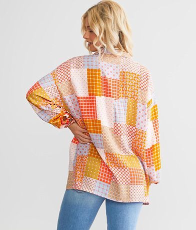 Willow &amp; Root Patchwork Blouse BACK