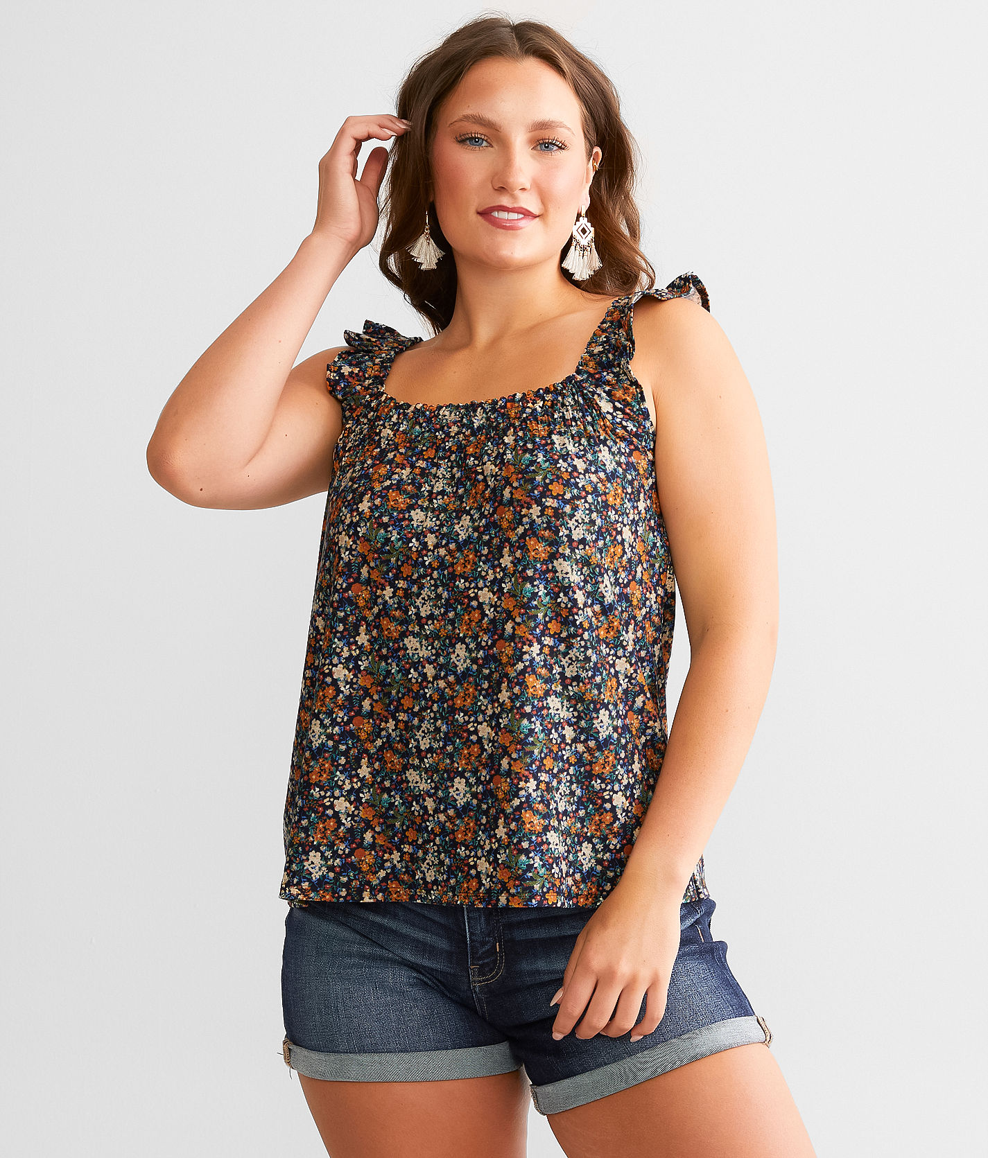 Daytrip Floral Flowy Tank Top - Women's Tank Tops in Multi