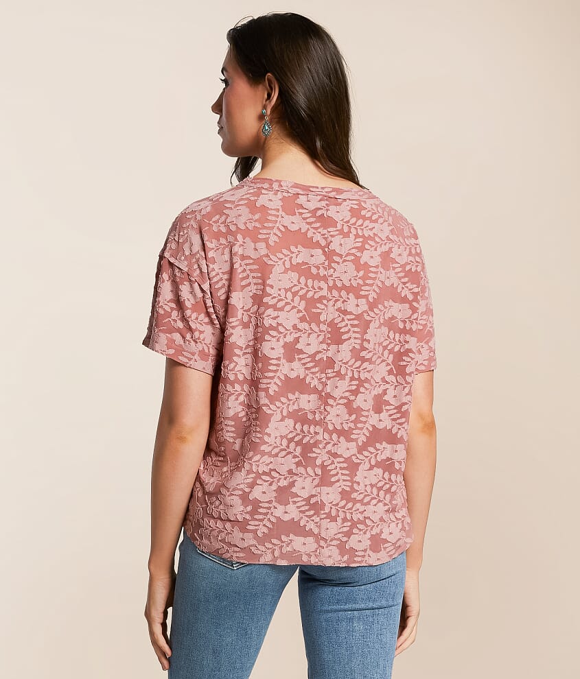 Floral Jacquard Top - thumbnail 3