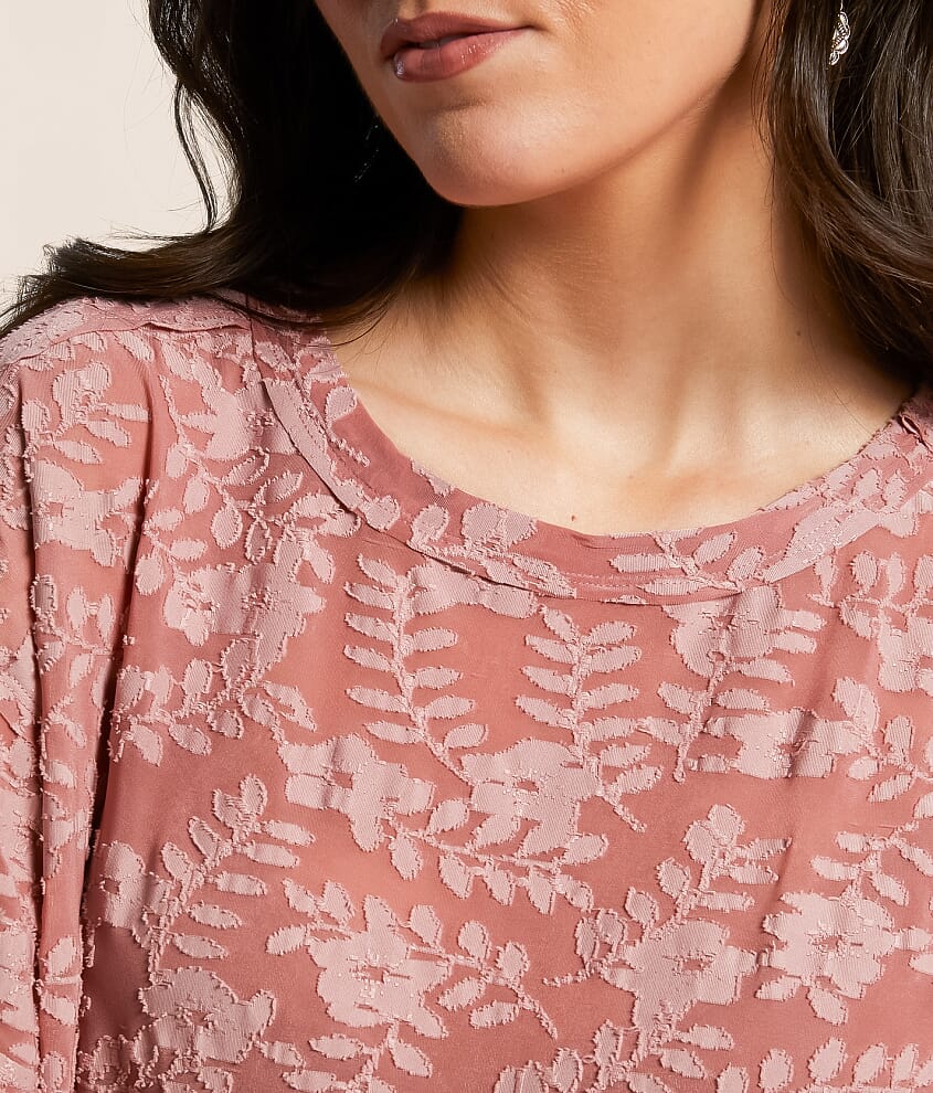 Floral Jacquard Top - thumbnail 4
