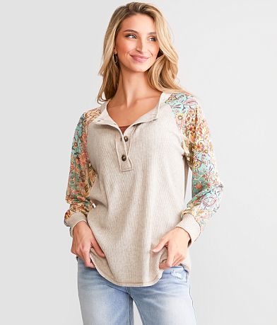 Free People Clover Babydoll Top Ivory - Starlet