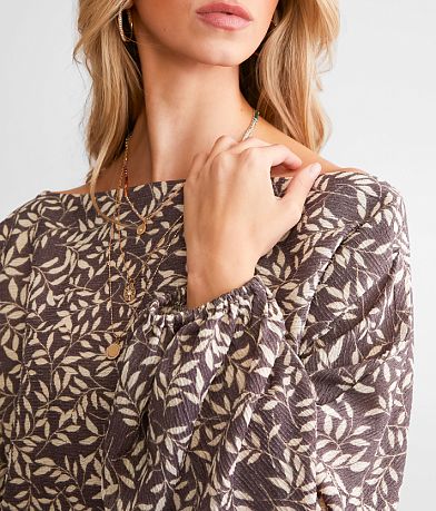Daytrip Floral Boat Neck Top MISC_DETAIL_1