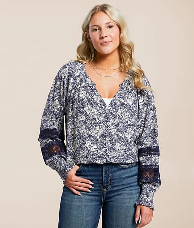Daytrip Floral Blouse front view