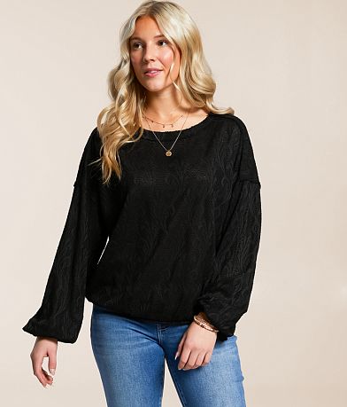 Daytrip Dolman Lace Top front view