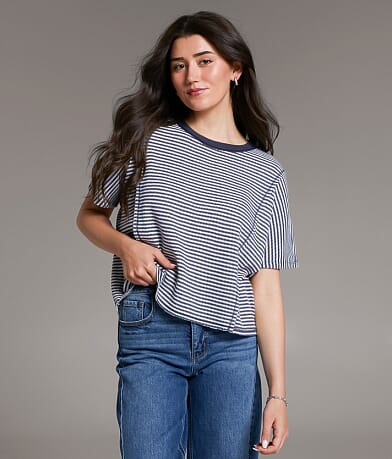 BKE Striped T-Shirt front view