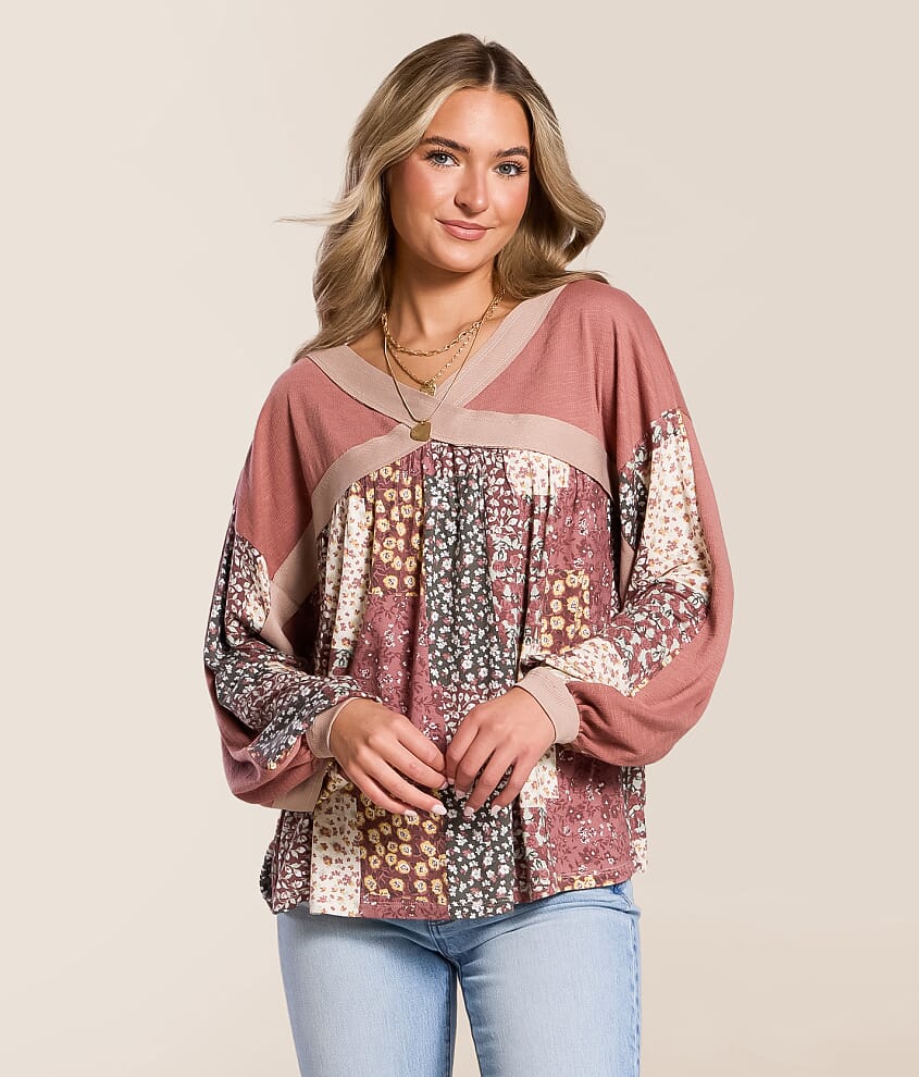 Floral Dolman Top - thumbnail 2