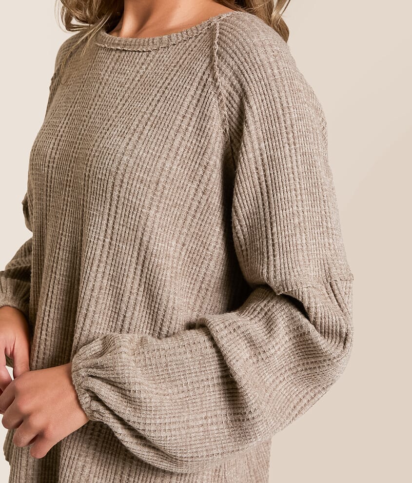 Heathered Crewneck Top