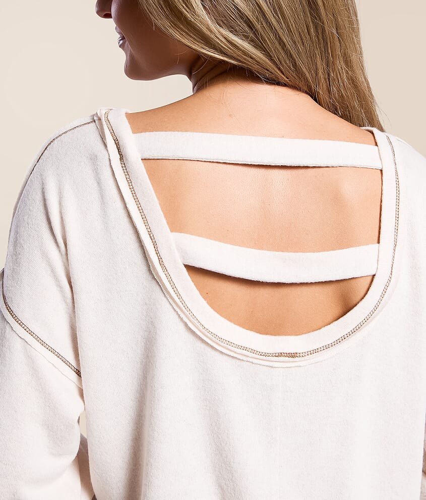 Contrast Stitch Top