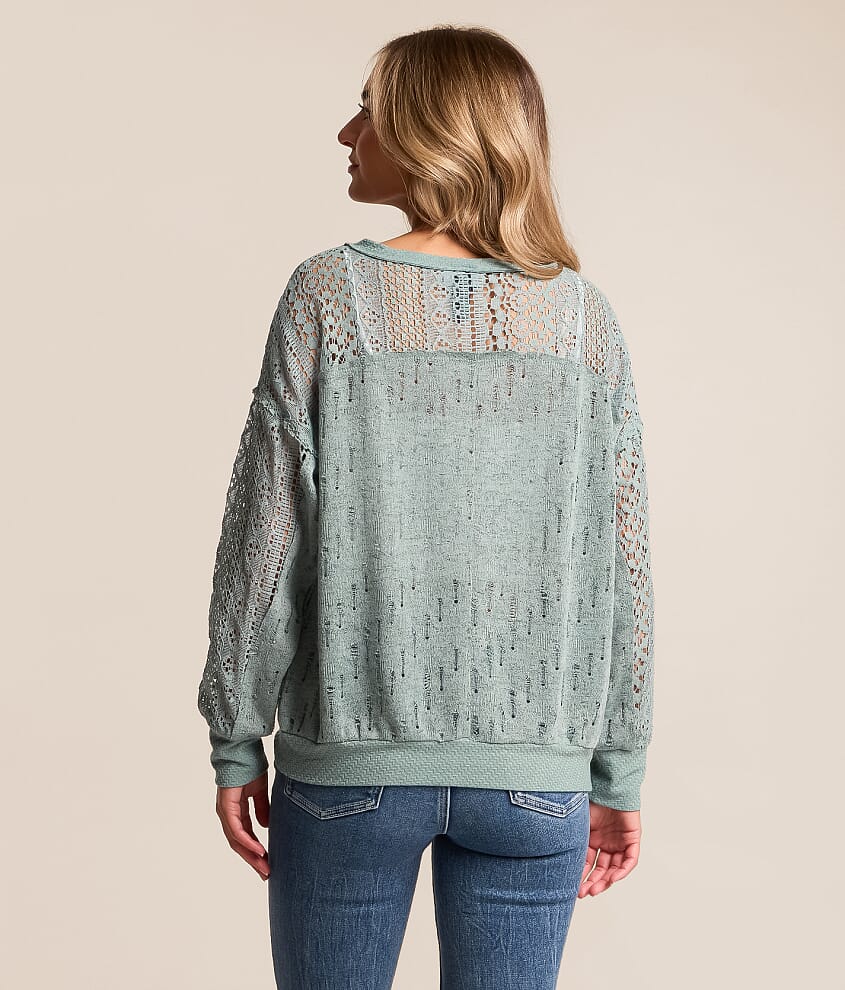 Destructed Crochet Top