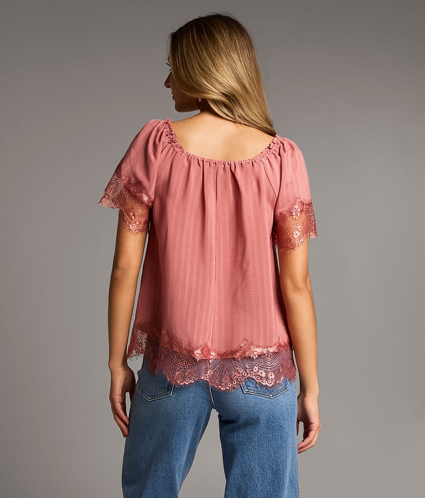 Lace Trim Top