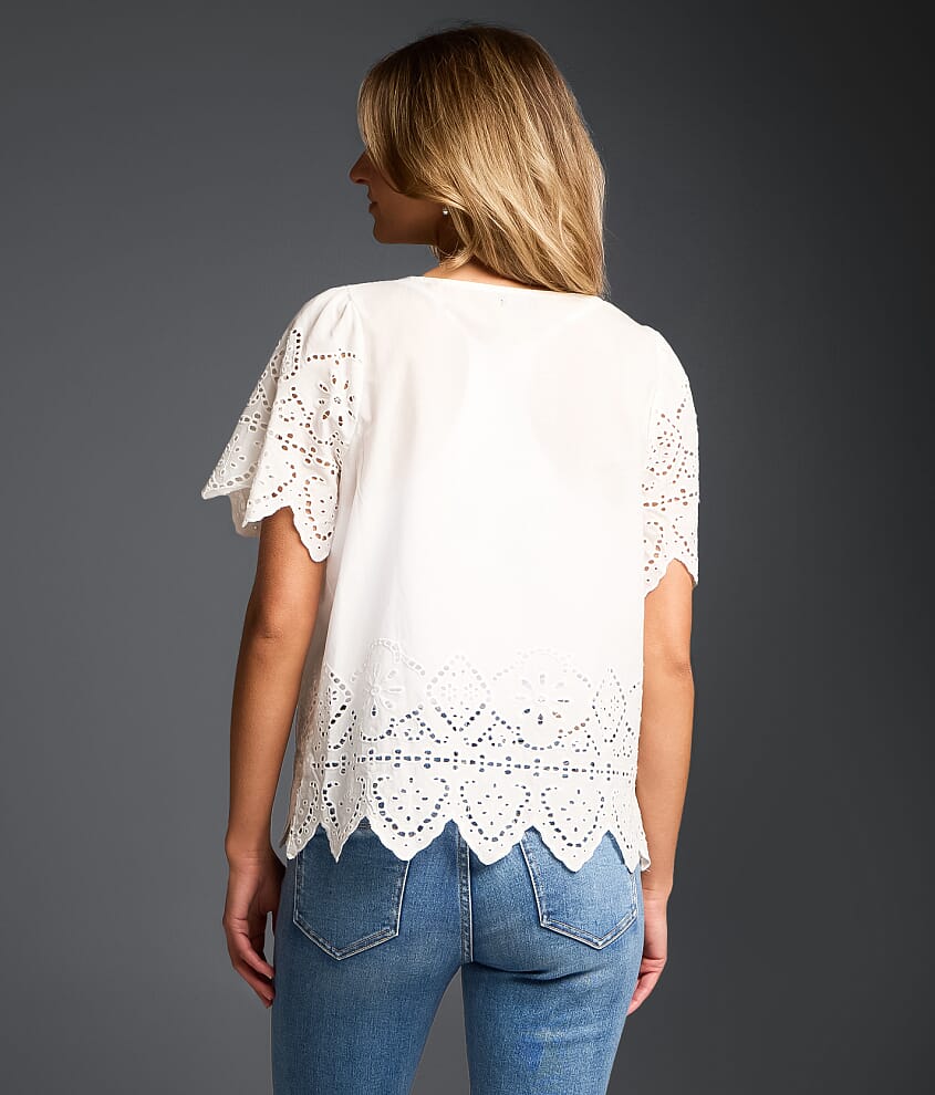 Refined Edit - Embroidered Eyelet Blouse - thumbnail 2