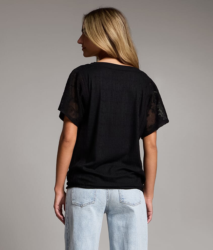 Pieced Crochet Lace Top