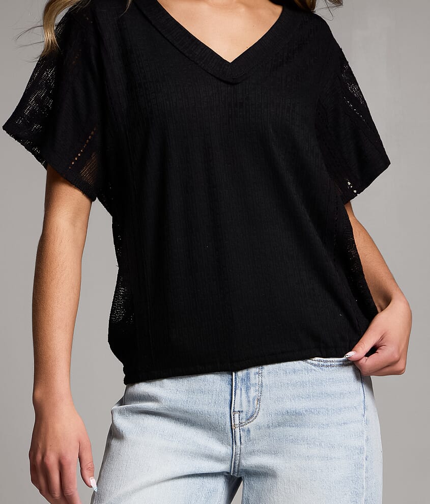 Pieced Crochet Lace Top
