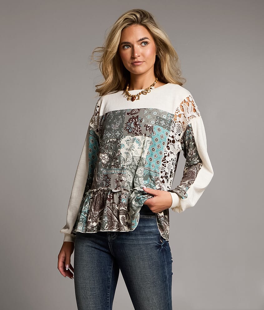 Pieced Crochet Top