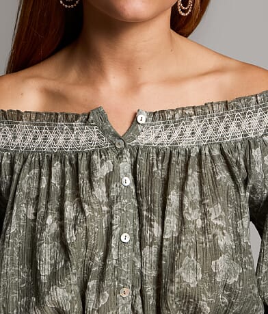 Floral Peplum Top thumbnail 3