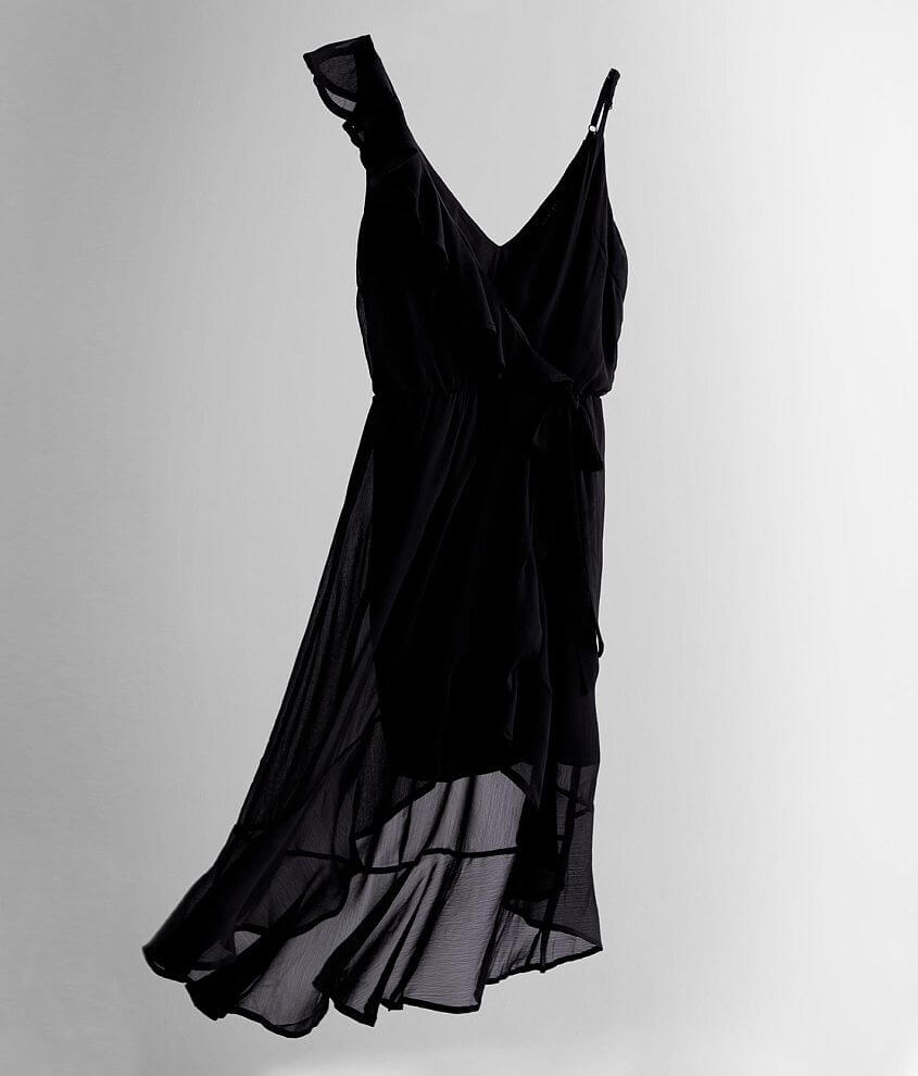 green emerald velvet dress Ayeshya Slinky Asymmetric Maxi Dress main image 1