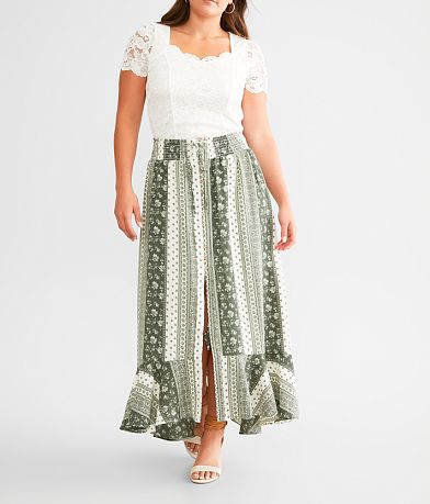 Daytrip Printed Maxi Skirt front view