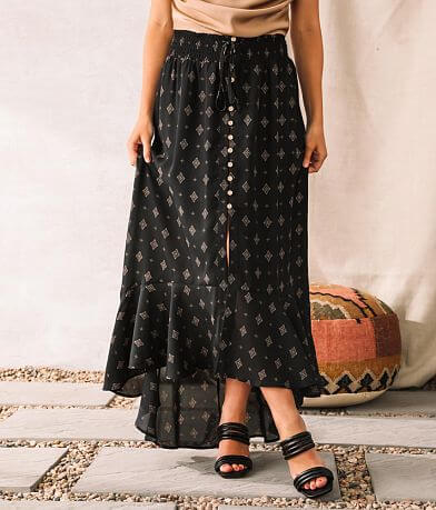 Willow & Root Diamond Medallion Chiffon Skirt
