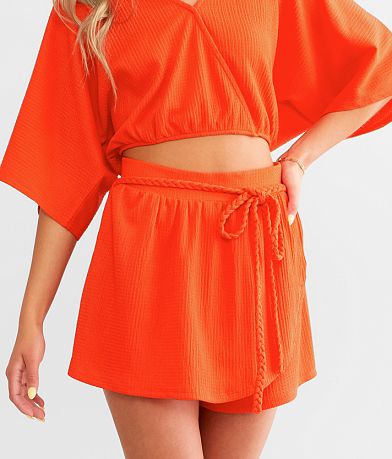 Women's Orange Shorts - Roots