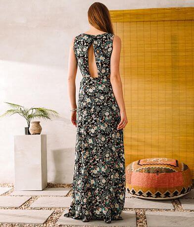 Willow &amp; Root Side Cut-Out Maxi Dress BACK