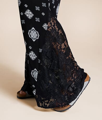 Willow &amp; Root Pieced Lace Jumpsuit misc detail 2 view