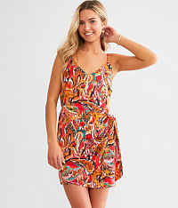 Wrap Tie Mini Dress