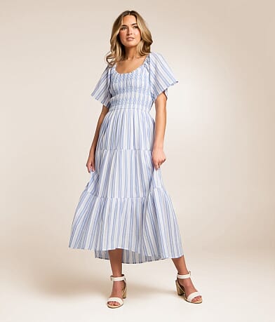 Striped Midi Dress