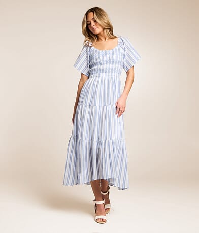 Striped Midi Dress thumbnail 2