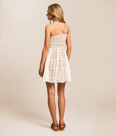 Floral Smocked Mini Dress thumbnail 2