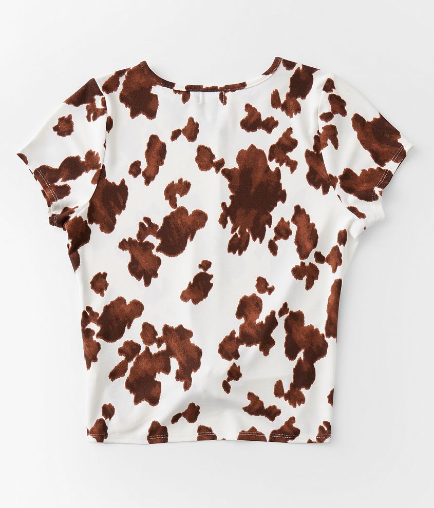 Girls - Cow Print Top