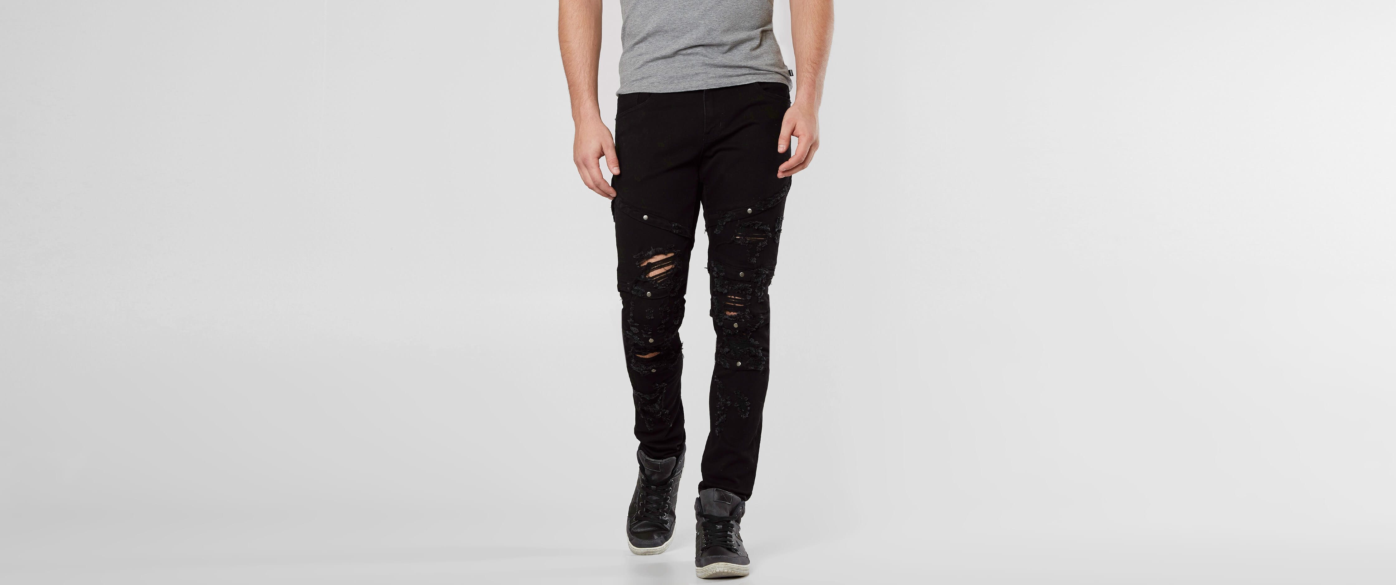 buckle skinny jeans mens