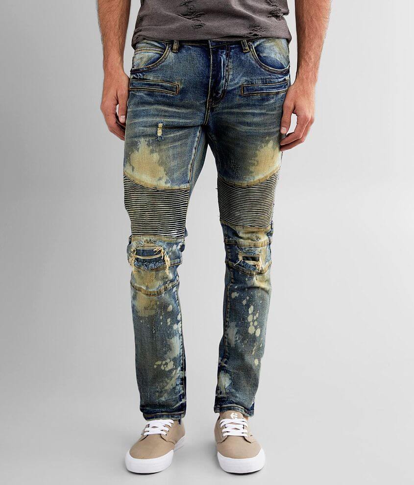 Crysp Denim Heaton Moto Skinny Stretch Jean - Men's Jeans in Heaton ...