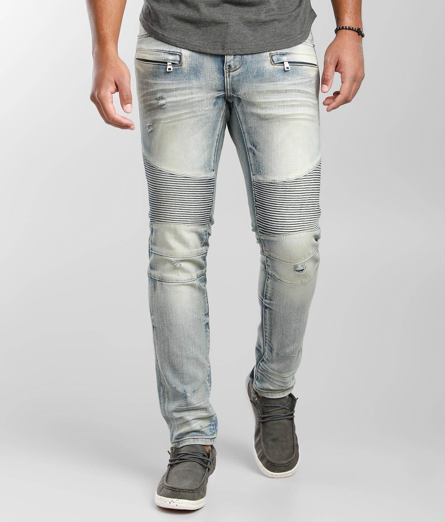 buckle skinny jeans mens